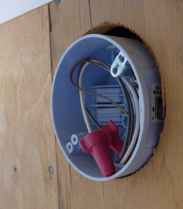 Electrical boxes for porch lights prior to stucco. DoItYourself Community Forums
